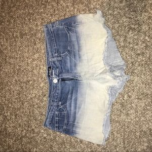Jean ombré shorts